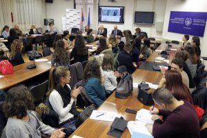 Ceremony of awarding certificates to the students who successfully completed the Environmental Law programme at the Faculty of Law. Belgrade, 11.10.2016.